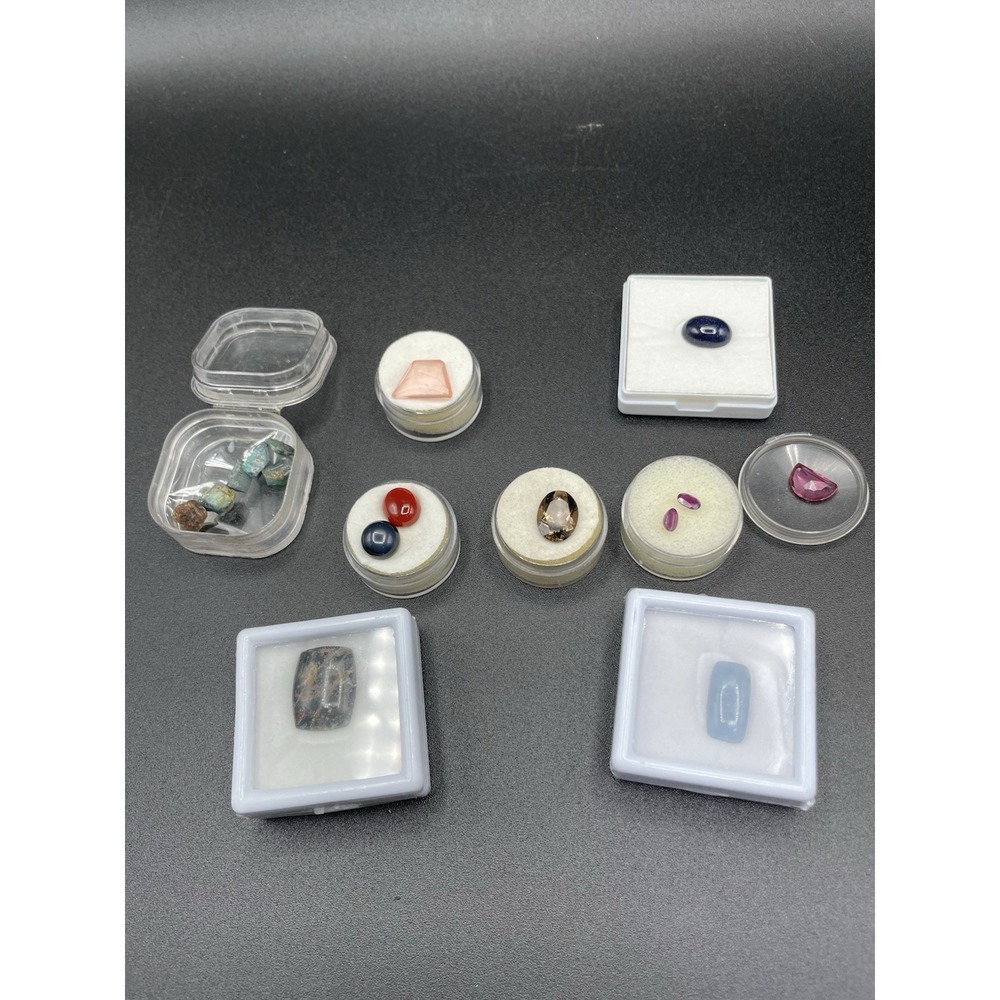 Lot Loose Gemstones Cabochons Jasper Angelite Aventurine Mix